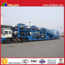 Auto Vehicle Transporter Chassis Semi Truck Hydraulic Car Carrier Trailer